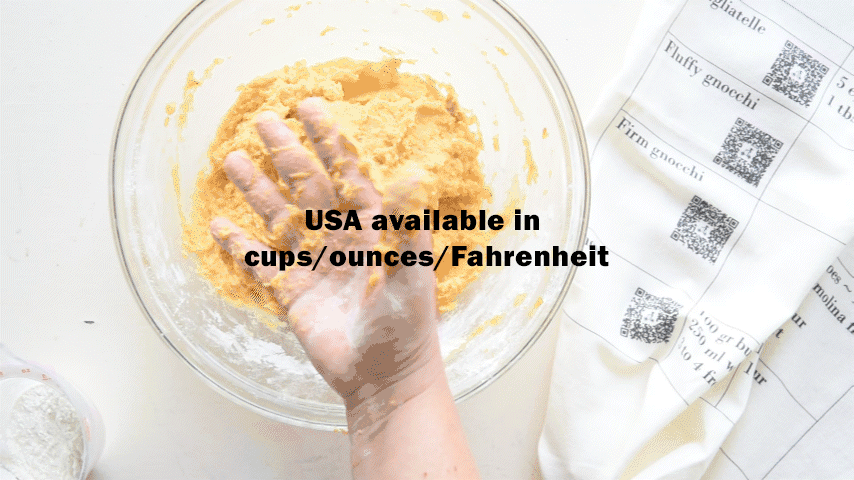 Kitchen Towel - Pasta - Gnocchi - Choux (cups/ounces)